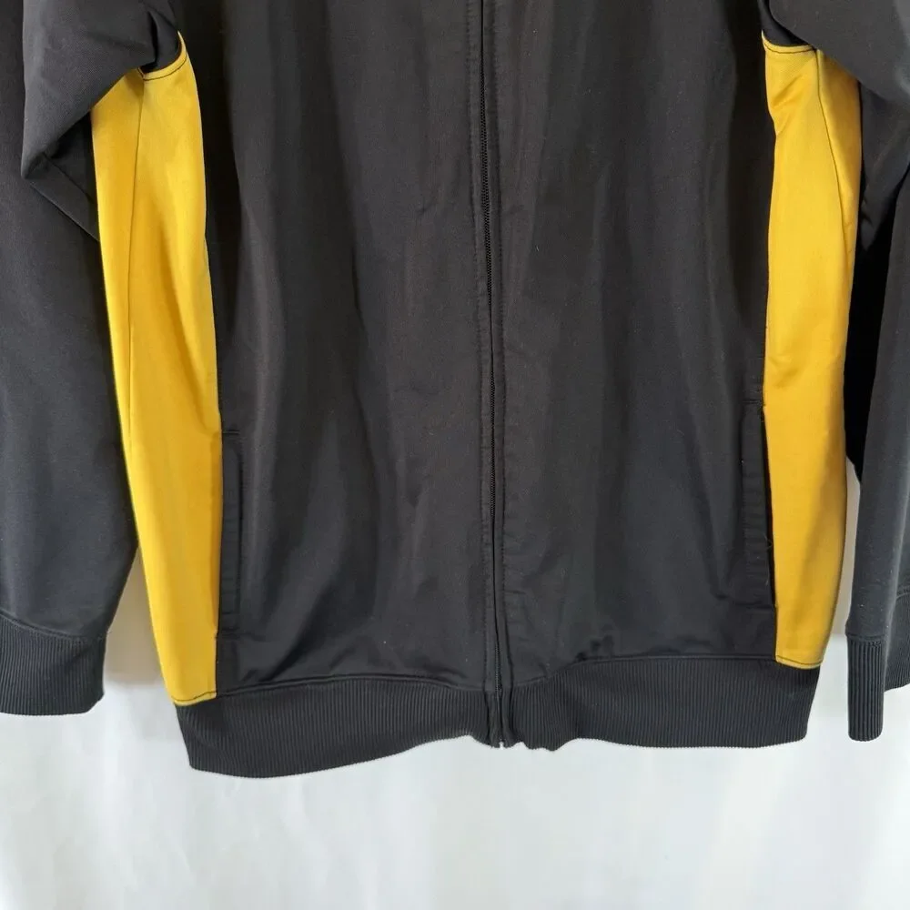 Nike Iowa Hawkeyes Jacket Boys Large Black Yellow Long Sleeve Full Zip